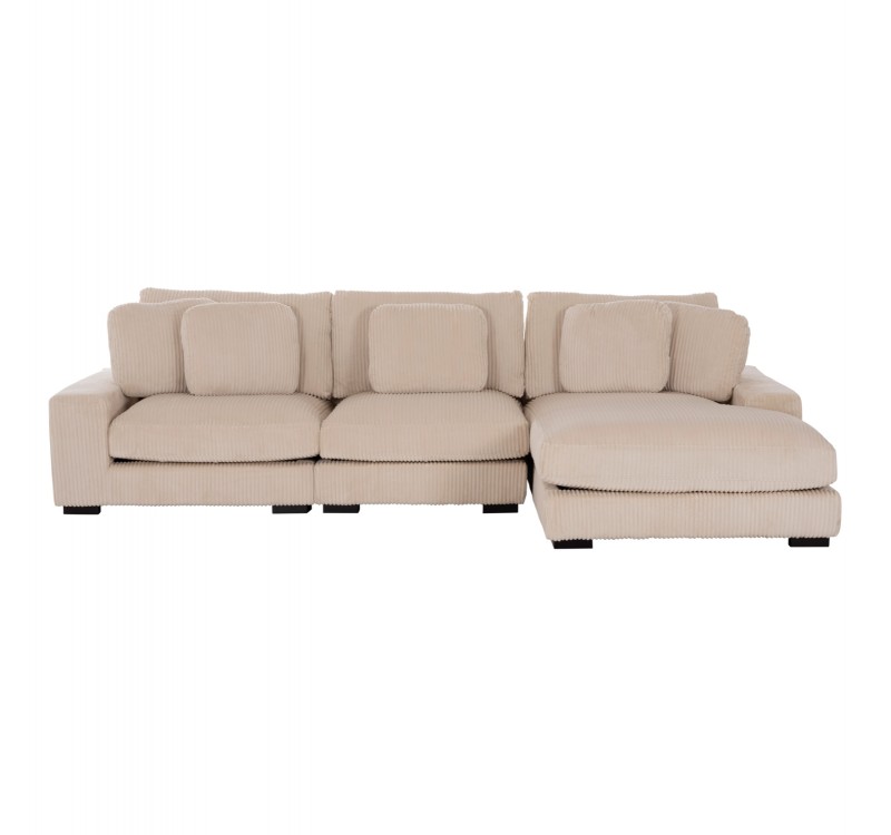 ΚΑΝΑΠΕΣ ΔΕΞΙΑ ΓΩΝΙΑ CRANFIELD HM3287.02R ΜΠΕΖ ΡΙΓΕ ΥΦΑΣΜΑ 315x167(γωνία)x67Υεκ.
