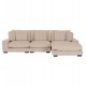 ΚΑΝΑΠΕΣ ΔΕΞΙΑ ΓΩΝΙΑ CRANFIELD HM3287.02R ΜΠΕΖ ΡΙΓΕ ΥΦΑΣΜΑ 315x167(γωνία)x67Υεκ.