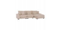 ΚΑΝΑΠΕΣ ΔΕΞΙΑ ΓΩΝΙΑ CRANFIELD HM3287.02R ΜΠΕΖ ΡΙΓΕ ΥΦΑΣΜΑ 315x167(γωνία)x67Υεκ.