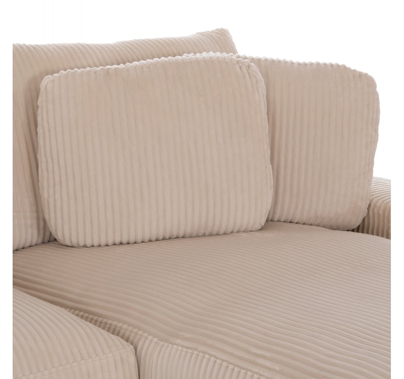 ΚΑΝΑΠΕΣ ΔΕΞΙΑ ΓΩΝΙΑ CRANFIELD HM3287.02R ΜΠΕΖ ΡΙΓΕ ΥΦΑΣΜΑ 315x167(γωνία)x67Υεκ.