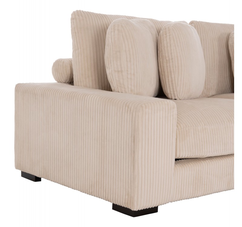 ΚΑΝΑΠΕΣ ΔΕΞΙΑ ΓΩΝΙΑ CRANFIELD HM3287.02R ΜΠΕΖ ΡΙΓΕ ΥΦΑΣΜΑ 315x167(γωνία)x67Υεκ.