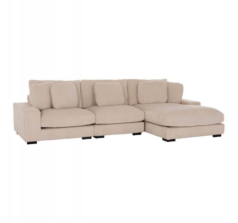 ΚΑΝΑΠΕΣ ΔΕΞΙΑ ΓΩΝΙΑ CRANFIELD HM3287.02R ΜΠΕΖ ΡΙΓΕ ΥΦΑΣΜΑ 315x167(γωνία)x67Υεκ.