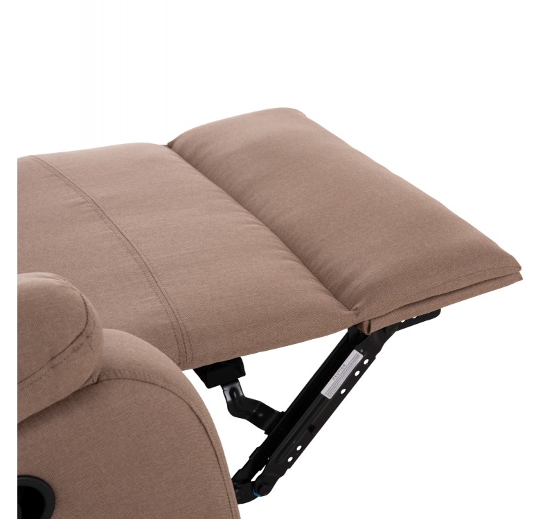 ΠΟΛΥΘΡΟΝΑ RELAX DIONI HM3296.03 ΜΠΕΖ ΥΦΑΣΜΑ 85x90x100Υεκ.