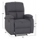 ΠΟΛΥΘΡΟΝΑ RELAX DIONI HM3296.01 ΓΚΡΙ ΥΦΑΣΜΑ 85x90x100Υεκ.