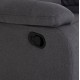 ΠΟΛΥΘΡΟΝΑ RELAX DIONI HM3296.01 ΓΚΡΙ ΥΦΑΣΜΑ 85x90x100Υεκ.