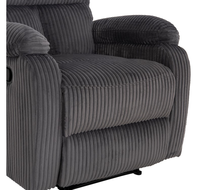 ΠΟΛΥΘΡΟΝΑ RELAX DIONI HM3296.11 ΓΚΡΙ ΡΙΓΕ ΥΦΑΣΜΑ 85x90x100Υεκ.