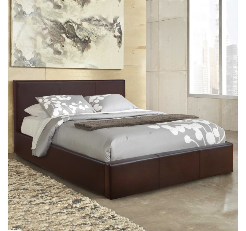ΚΡΕΒΑΤΙ ΔΙΠΛΟ & ΣΤΡΩΜΑ BOBBI HM21271.02 ΚΑΦΕ PU ΜΕ ΑΠΟΘ.ΧΩΡΟ--ΓΙΑ 150x200εκ