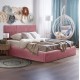 ΚΡΕΒΑΤΙ ΔΙΠΛΟ & ΣΤΡΩΜΑ BRILEY HM21272.02 ΣΑΠΙΟ ΜΗΛΟ ΒΕΛΟΥΔΟ ΜΕ ΑΠΟΘ.ΧΩΡΟ--ΓΙΑ 160x200εκ