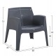 ΠΟΛΥΘΡΟΝΑ ΠΟΛΥΠΡΟΠΥΛΕΝΙΟΥ LOUNGE SLEEK HM6365.10 ΓΚΡΙ 62x68x73Υεκ.
