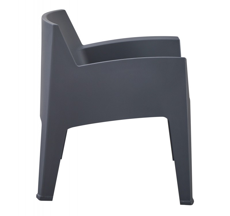 ΠΟΛΥΘΡΟΝΑ ΠΟΛΥΠΡΟΠΥΛΕΝΙΟΥ LOUNGE SLEEK HM6365.10 ΓΚΡΙ 62x68x73Υεκ.