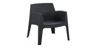 ΠΟΛΥΘΡΟΝΑ ΠΟΛΥΠΡΟΠΥΛΕΝΙΟΥ LOUNGE SLEEK HM6365.02 ΜΑΥΡΟ 62x68x73Υεκ.