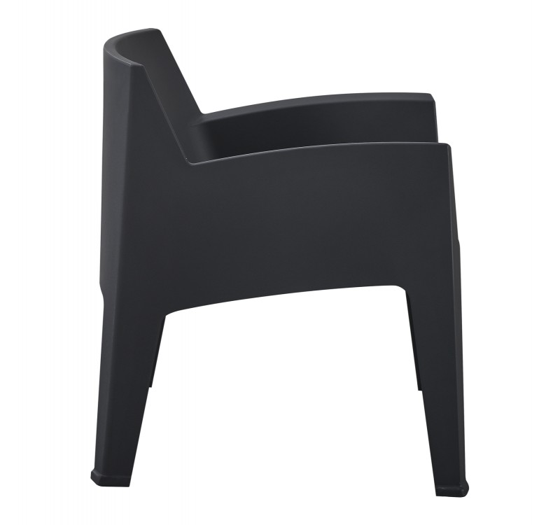 ΠΟΛΥΘΡΟΝΑ ΠΟΛΥΠΡΟΠΥΛΕΝΙΟΥ LOUNGE SLEEK HM6365.02 ΜΑΥΡΟ 62x68x73Υεκ.
