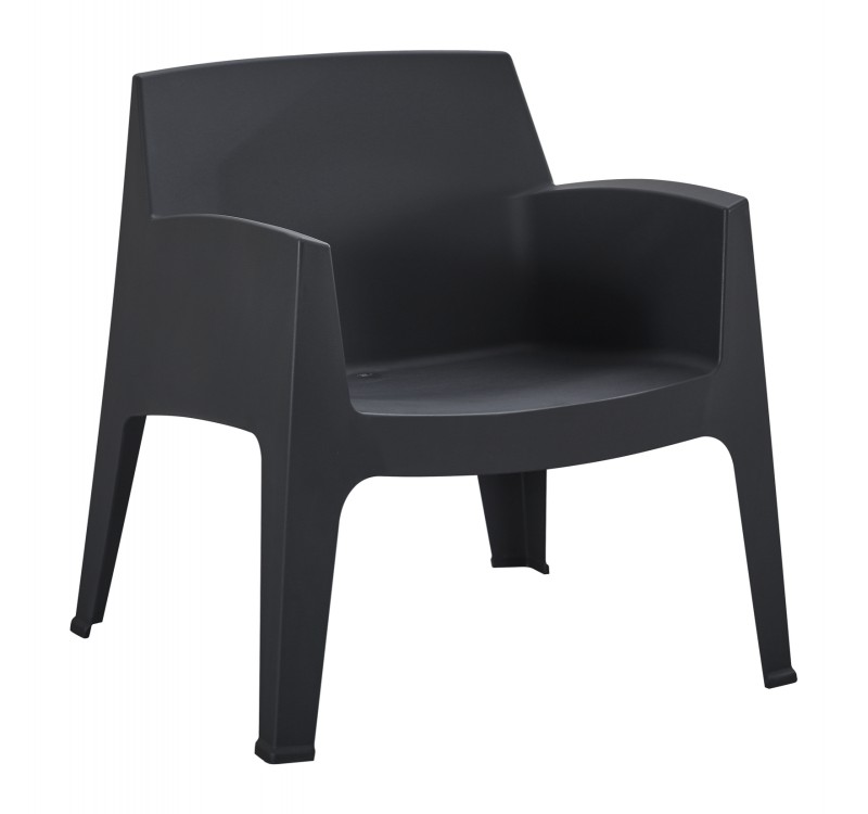 ΠΟΛΥΘΡΟΝΑ ΠΟΛΥΠΡΟΠΥΛΕΝΙΟΥ LOUNGE SLEEK HM6365.02 ΜΑΥΡΟ 62x68x73Υεκ.