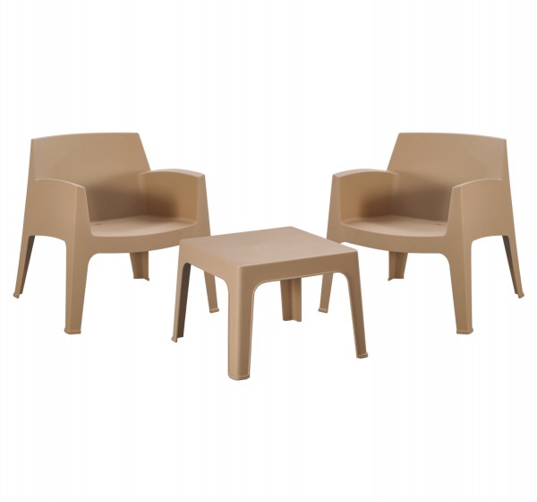 ΣΕΤ LOUNGE 3ΤΜΧ SLEEK HM21274.03 ΚΑΠΟΥΤΣΙΝΟ ΠΟΛΥΠΡΟΠΥΛΕΝΙΟ