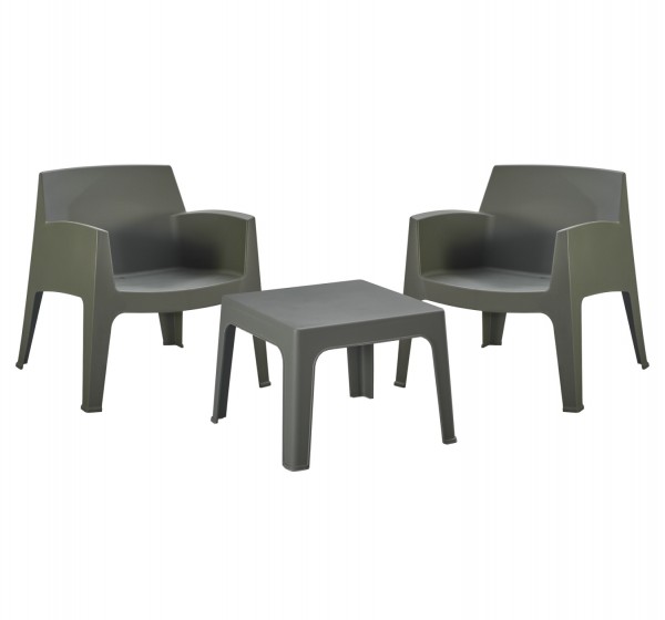 ΣΕΤ LOUNGE 3ΤΜΧ SLEEK HM21274.05 DARK OLIVE GREEN ΠΟΛΥΠΡΟΠΥΛΕΝΙΟ