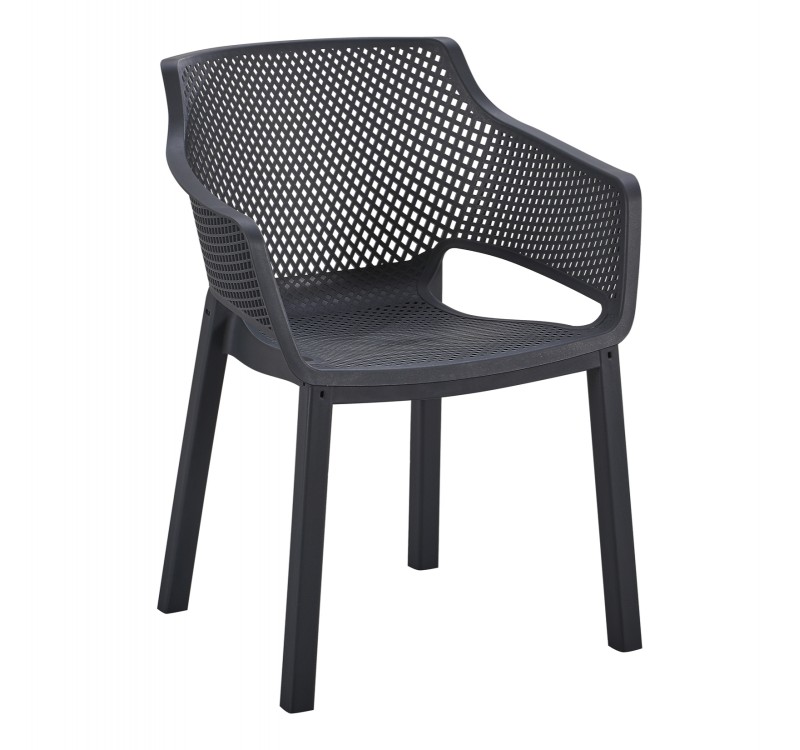ΠΟΛΥΘΡΟΝΑ ΠΟΛΥΠΡΟΠΥΛΕΝΙΟΥ PEGGY HM6368.02 ΜΑΥΡΟ 60x55x79Υεκ