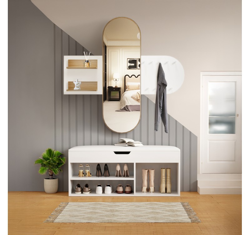 ΣΕΤ ΕΙΣΟΔΟΥ 2ΤΜΧ CHERYL HM21276.02 ΜΕΛΑΜΙΝΗ ΣΕ ΛΕΥΚΟ--SONAMA