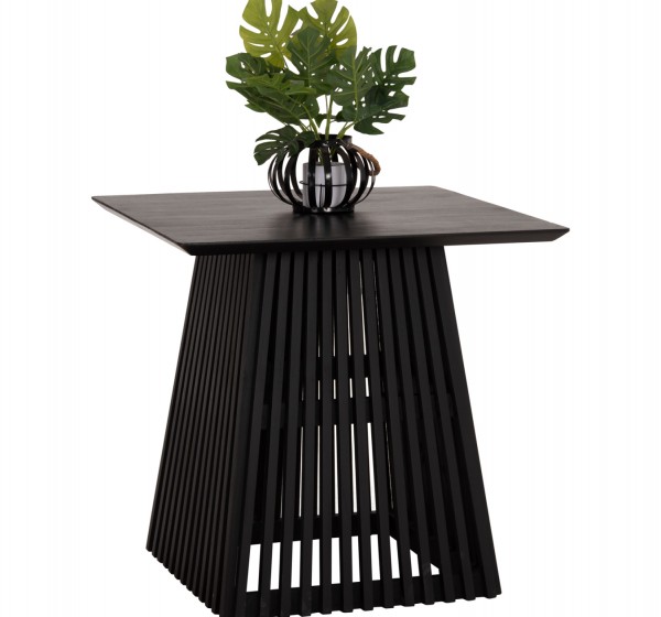 ΤΡΑΠΕΖΙ ΤΡΑΠΕΖΑΡΙΑΣ ΤΕΤΡΑΓΩΝΟ FRANTZ HM9458.02 MINDI ΞΥΛΟ ΜΑΥΡΟ 80x80x78Yεκ.