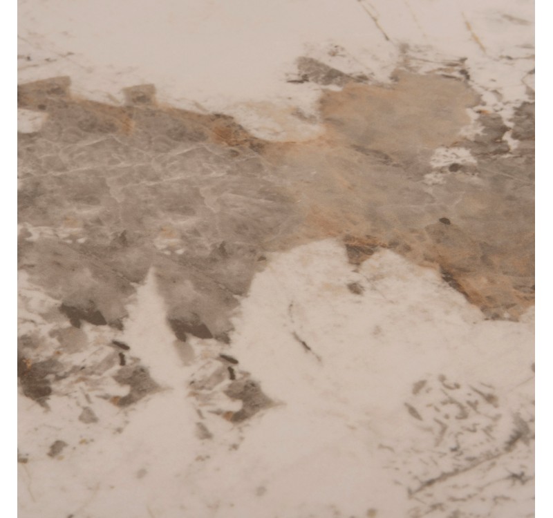 ΤΡΑΠΕΖΙ ΤΡΑΠΕΖΑΡΙΑΣ ΣΤΡΟΓΓΥΛΟ SEDAR HM18326 ΚΕΡΑΜΙΚΟ TOP--ΚΡΕΜ ΜΕΤΑΛ.ΠΟΔΙΑ Φ120x78Υ