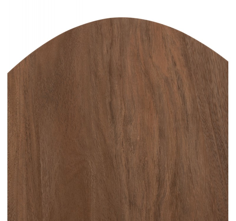 ΒΟΗΘΗΤΙΚΟ ΤΡΑΠΕΖΙ ΟΒΑΛ ALPER HM18328 MDF SONAMA--ΜΕΤΑΛΛΟ ΛΕΥΚΟ 50x50x51Υεκ.