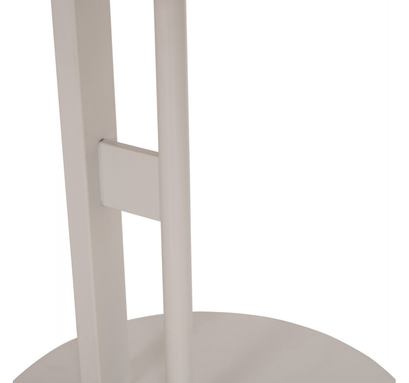 ΒΟΗΘΗΤΙΚΟ ΤΡΑΠΕΖΙ ΟΒΑΛ ALPER HM18328 MDF SONAMA--ΜΕΤΑΛΛΟ ΛΕΥΚΟ 50x50x51Υεκ.