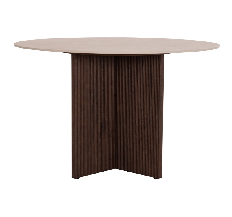 ΤΡΑΠΕΖΙ ΤΡΑΠΕΖΑΡΙΑΣ ΣΤΡΟΓΓΥΛΟ SKY HM18331 ΚΕΡΑΜΙΚΟ TOP ΟΨΗ ΤΡΑΒΕΡΤΙΝΑΣ Φ120x76Υεκ