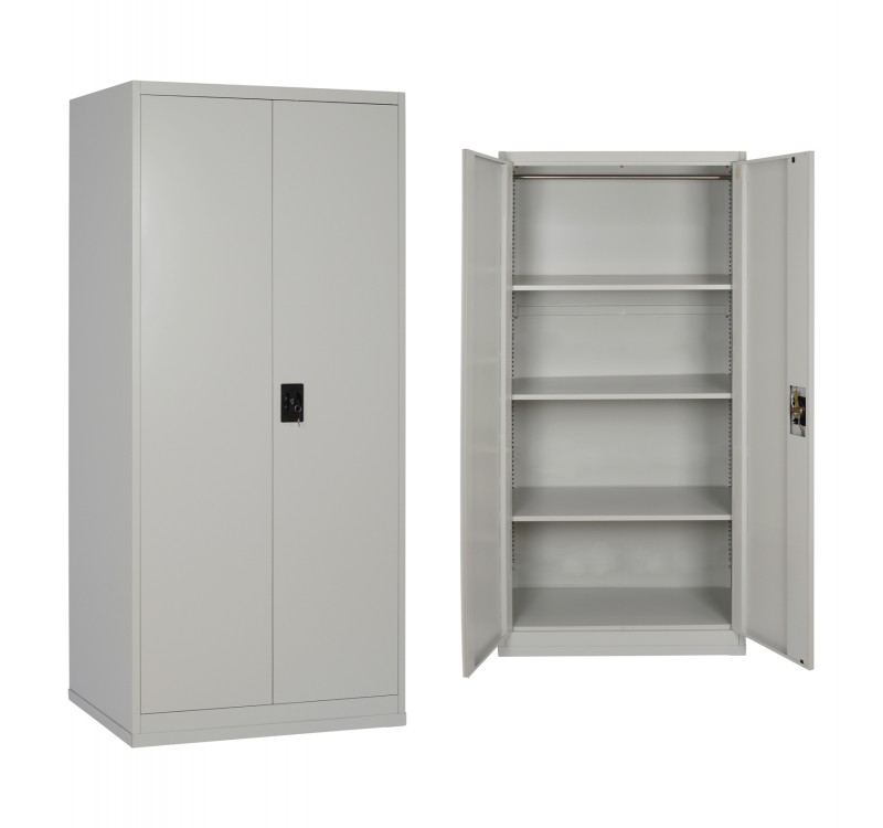 ΝΤΟΥΛΑΠΑ 2ΦΥΛΛΗ ΜΕΤΑΛΛΙΚΗ HRONDA HM5748.21 ME 3 ΡΑΦΙΑ & ΚΛΕΙΔΑΡΙΑ 70x40x170Υεκ.