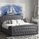 ΚΡΕΒΑΤΙ ΔΙΠΛΟ ΜΕ ΣΤΡΩΜΑ & ΑΠΟΘ.ΧΩΡΟ ODELIA HM21279.01 ΓΚΡΙ ΒΕΛΟΥΔΟ--ΓΙΑ 160x200εκ