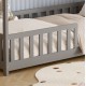 ΚΡΕΒΑΤΙ ΠΑΙΔΙΚΟ ΜΕ ΣΤΡΩΜΑ PHYLLIS HM21304.02 ΞΥΛΟ ΠΕΥΚΟΥ ΣΕ ΓΚΡΙ--ΣΤΡΩΜΑ 90x190εκ