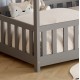 ΚΡΕΒΑΤΙ ΠΑΙΔΙΚΟ ΜΕ ΣΤΡΩΜΑ PHYLLIS HM21304.02 ΞΥΛΟ ΠΕΥΚΟΥ ΣΕ ΓΚΡΙ--ΣΤΡΩΜΑ 90x190εκ