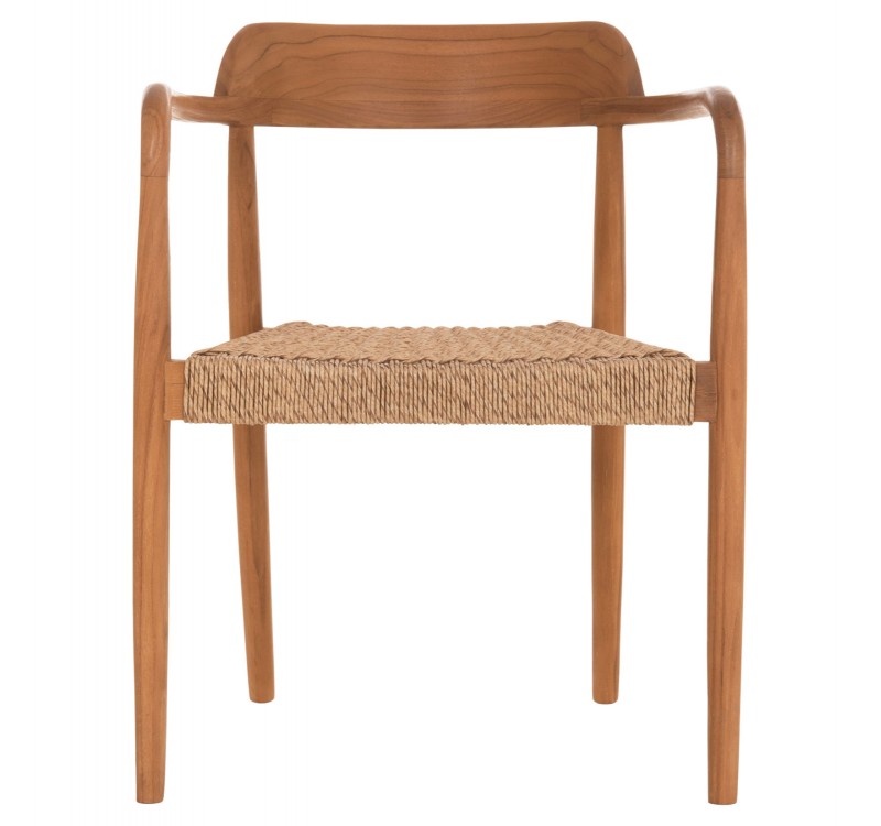 ΠΟΛΥΘΡΟΝΑ ΤΡΑΠΕΖΑΡΙΑΣ ROBBY HM18350 ΞΥΛΟ TEAK & ΣΧΟΙΝΙ VIRO ΦΥΣΙΚΟ 55x50x71Υεκ.
