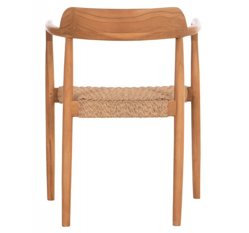 ΠΟΛΥΘΡΟΝΑ ΤΡΑΠΕΖΑΡΙΑΣ ROBBY HM18350 ΞΥΛΟ TEAK & ΣΧΟΙΝΙ VIRO ΦΥΣΙΚΟ 55x50x71Υεκ.
