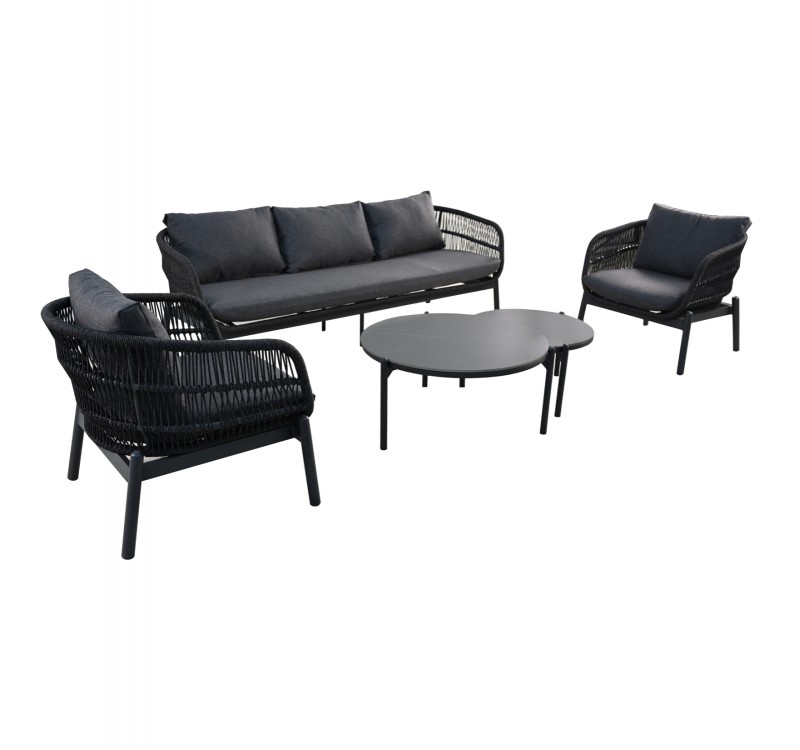 ΣΕΤ ΣΑΛΟΝΙ ΕΞ.ΧΩΡΟΥ 5ΤΜΧ MEMFIS HM6470.01 ΑΛΟΥΜΙΝΙΟ-ΣΧΟΙΝΙ-ΚΕΡΑΜΙΚΟ TOP---ΓΚΡΙ