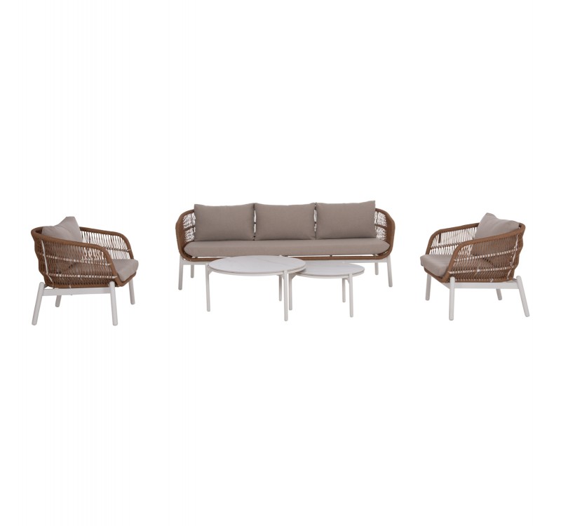 ΣΕΤ ΣΑΛΟΝΙ ΕΞ.ΧΩΡΟΥ 5ΤΜΧ MEMFIS HM6470.03 ΑΛΟΥΜΙΝΙΟ-ΣΧΟΙΝΙ-ΚΕΡΑΜΙΚΟ TOP--ΛΕΥΚΟ