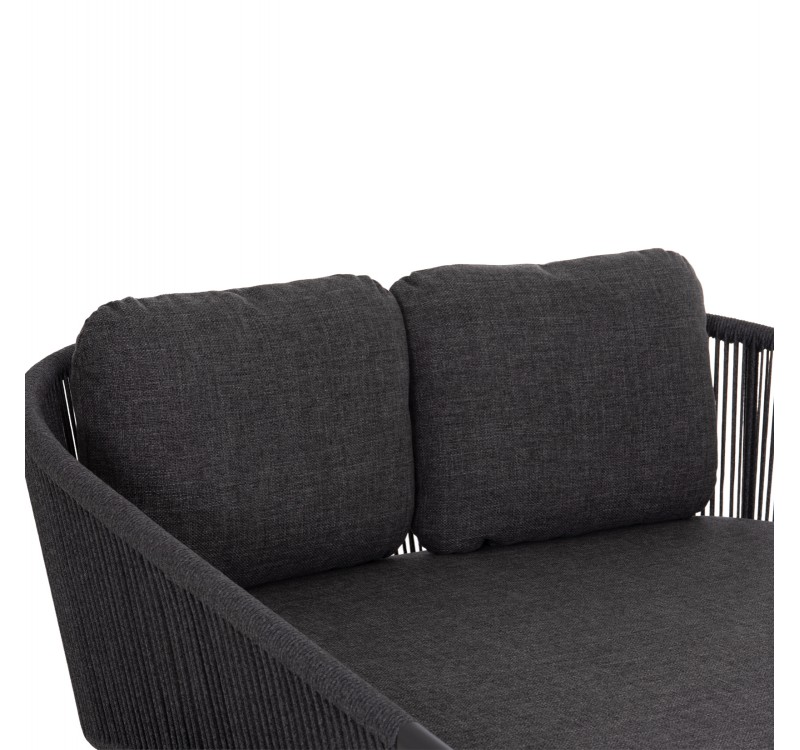 DAYBED ΣΕΙΡΑ XANTION ΗM6474.01 ΣΚΟΥΡΟ ΓΚΡΙ ΑΛΟΥΜΙΝΙΟ-ΣΧΟΙΝΙ-OLEFIN 157x147x88Υεκ