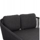 DAYBED ΣΕΙΡΑ XANTION ΗM6474.01 ΣΚΟΥΡΟ ΓΚΡΙ ΑΛΟΥΜΙΝΙΟ-ΣΧΟΙΝΙ-OLEFIN 157x147x88Υεκ