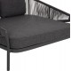 DAYBED ΣΕΙΡΑ XANTION ΗM6474.01 ΣΚΟΥΡΟ ΓΚΡΙ ΑΛΟΥΜΙΝΙΟ-ΣΧΟΙΝΙ-OLEFIN 157x147x88Υεκ