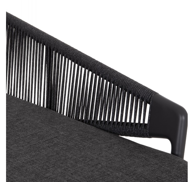 DAYBED ΣΕΙΡΑ XANTION ΗM6474.01 ΣΚΟΥΡΟ ΓΚΡΙ ΑΛΟΥΜΙΝΙΟ-ΣΧΟΙΝΙ-OLEFIN 157x147x88Υεκ