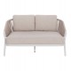 DAYBED ΣΕΙΡΑ XANTION HM6474.02 ΛΕΥΚΟ ΑΛΟΥΜΙΝΙΟ--ΣΧΟΙΝΙ--OLEFIN 157x147x88Υεκ