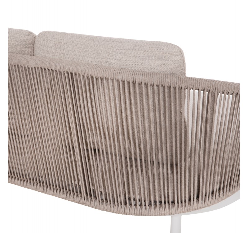 DAYBED ΣΕΙΡΑ XANTION HM6474.02 ΛΕΥΚΟ ΑΛΟΥΜΙΝΙΟ--ΣΧΟΙΝΙ--OLEFIN 157x147x88Υεκ
