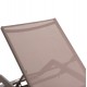 ΞΑΠΛΩΣΤΡΑ ΑΛΟΥΜΙΝΙΟΥ MARIMAR HM6562.03 ΣΚΕΛΕΤΟΣ TAUPE & TEXTILENE ΜΠΕΖ 220x67.5x31.5Υεκ