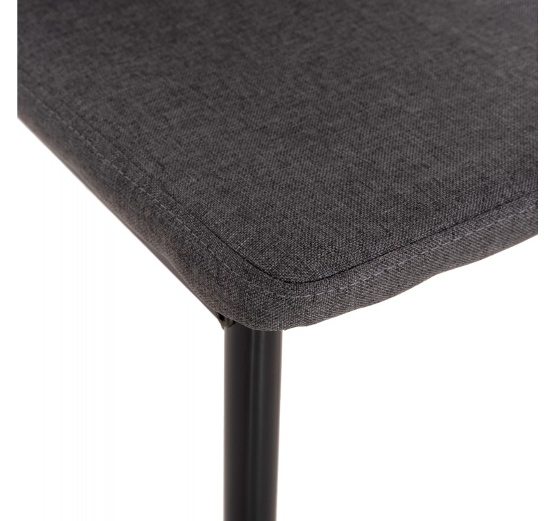 ΚΑΡΕΚΛΑ ΤΡΑΠΕΖΑΡΙΑΣ DIAZ HM18346.01 ΓΚΡΙ ΥΦΑΣΜΑ-ΜΕΤΑΛΛΙΚΑ ΠΟΔΙΑ ΜΑΥΡΑ 43x52x87Υεκ.