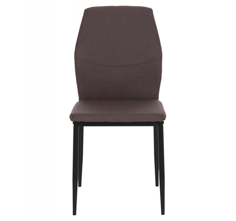 ΚΑΡΕΚΛΑ ΤΡΑΠΕΖΑΡΙΑΣ DIAZ HM18346.03 ΚΑΦΕ ΥΦΑΣΜΑ-ΜΕΤΑΛΛΙΚΑ ΠΟΔΙΑ ΜΑΥΡΑ 43x52x87Υεκ.