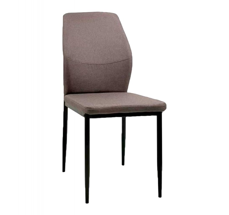 ΚΑΡΕΚΛΑ ΤΡΑΠΕΖΑΡΙΑΣ DIAZ HM18346.03 ΚΑΦΕ ΥΦΑΣΜΑ-ΜΕΤΑΛΛΙΚΑ ΠΟΔΙΑ ΜΑΥΡΑ 43x52x87Υεκ.