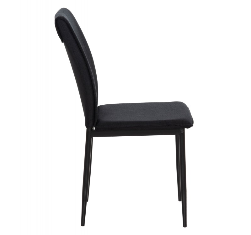 ΚΑΡΕΚΛΑ ΤΡΑΠΕΖΑΡΙΑΣ PERKY HM18347.02 ΜΑΥΡΟ ΥΦΑΣΜΑ & ΜΕΤΑΛΛΙΚΑ ΠΟΔΙΑ 44x60x87Υεκ