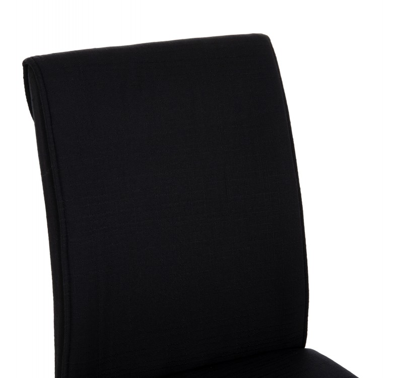 ΚΑΡΕΚΛΑ ΤΡΑΠΕΖΑΡΙΑΣ PERKY HM18347.02 ΜΑΥΡΟ ΥΦΑΣΜΑ & ΜΕΤΑΛΛΙΚΑ ΠΟΔΙΑ 44x60x87Υεκ