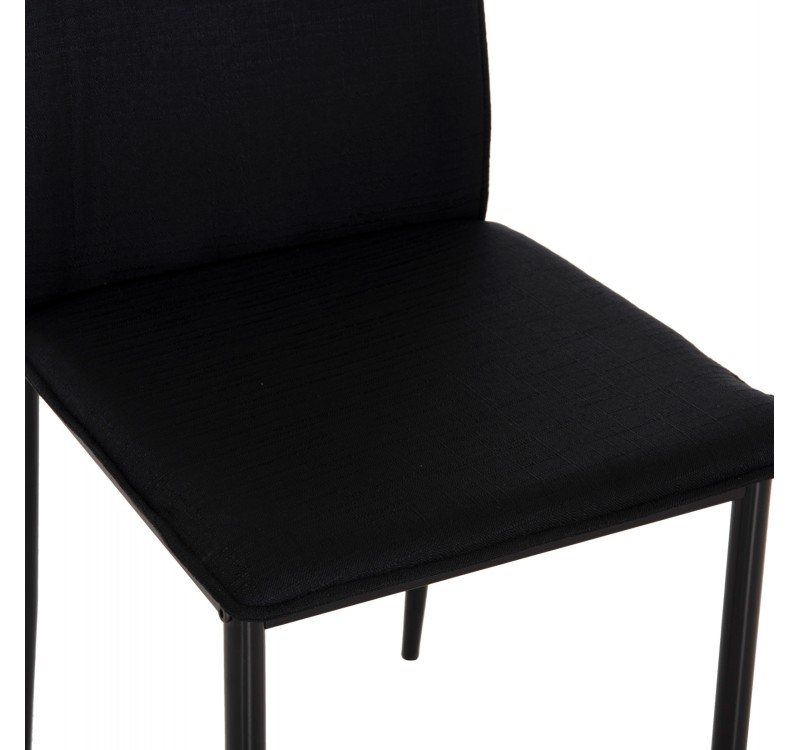 ΚΑΡΕΚΛΑ ΤΡΑΠΕΖΑΡΙΑΣ PERKY HM18347.02 ΜΑΥΡΟ ΥΦΑΣΜΑ & ΜΕΤΑΛΛΙΚΑ ΠΟΔΙΑ 44x60x87Υεκ