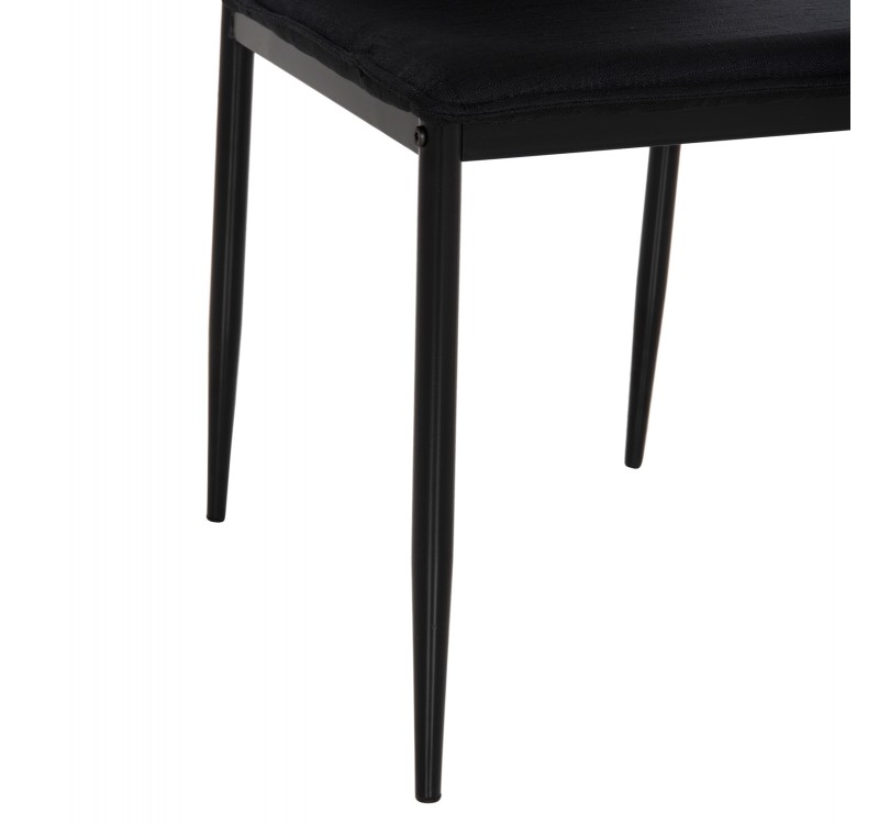 ΚΑΡΕΚΛΑ ΤΡΑΠΕΖΑΡΙΑΣ PERKY HM18347.02 ΜΑΥΡΟ ΥΦΑΣΜΑ & ΜΕΤΑΛΛΙΚΑ ΠΟΔΙΑ 44x60x87Υεκ