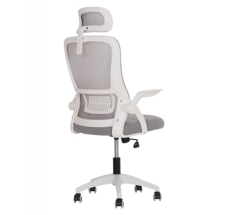 ΚΑΡΕΚΛΑ ΓΡΑΦΕΙΟΥ BLAZER HM1205.02 ΓΚΡΙ MESH-ΛΕΥΚΟΣ ΣΚΕΛΕΤΟΣ 60x58x110-130Υεκ.