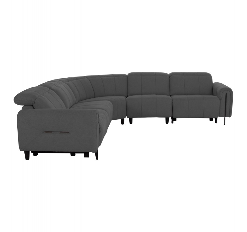 ΓΩΝΙΑΚΟΣ ΚΑΝΑΠΕΣ ΜΕ RECLINE ORACLE HM3290.01 ΓΚΡΙ ΥΦΑΣΜΑ 260x260x90(κάθισμα)x94Υεκ.